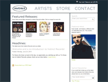 Tablet Screenshot of instinctrecords.com
